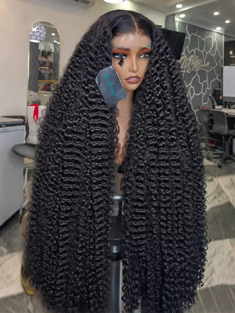 

200 Density Deep Wave 13x6 HD Lace Frontal Human Hair Wig 13x4 Transparent Lace Front Wig PrePlucked Curly Wigs For Women