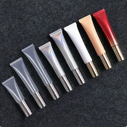 10ml 15ml 20ml Soft Hose &Tube With Metal Massage Head Eye Cream Essence Tube Cosmetic Container Empty Bottle Lotion Tube