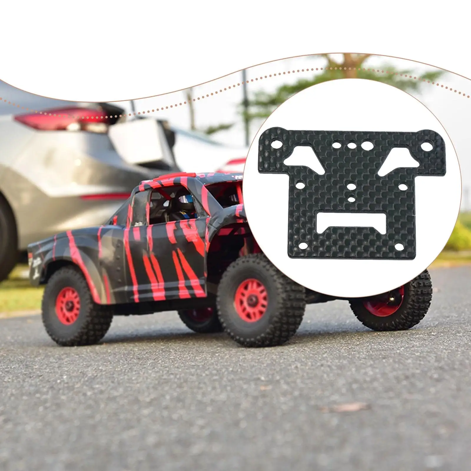 لوحة غطاء التوجيه 1/6 1/7، قطع غيار، جزء ترقية دعامة توجيه سيارة RC لـ Arrma 6S Model RC Car Crawler DIY Accs، #4