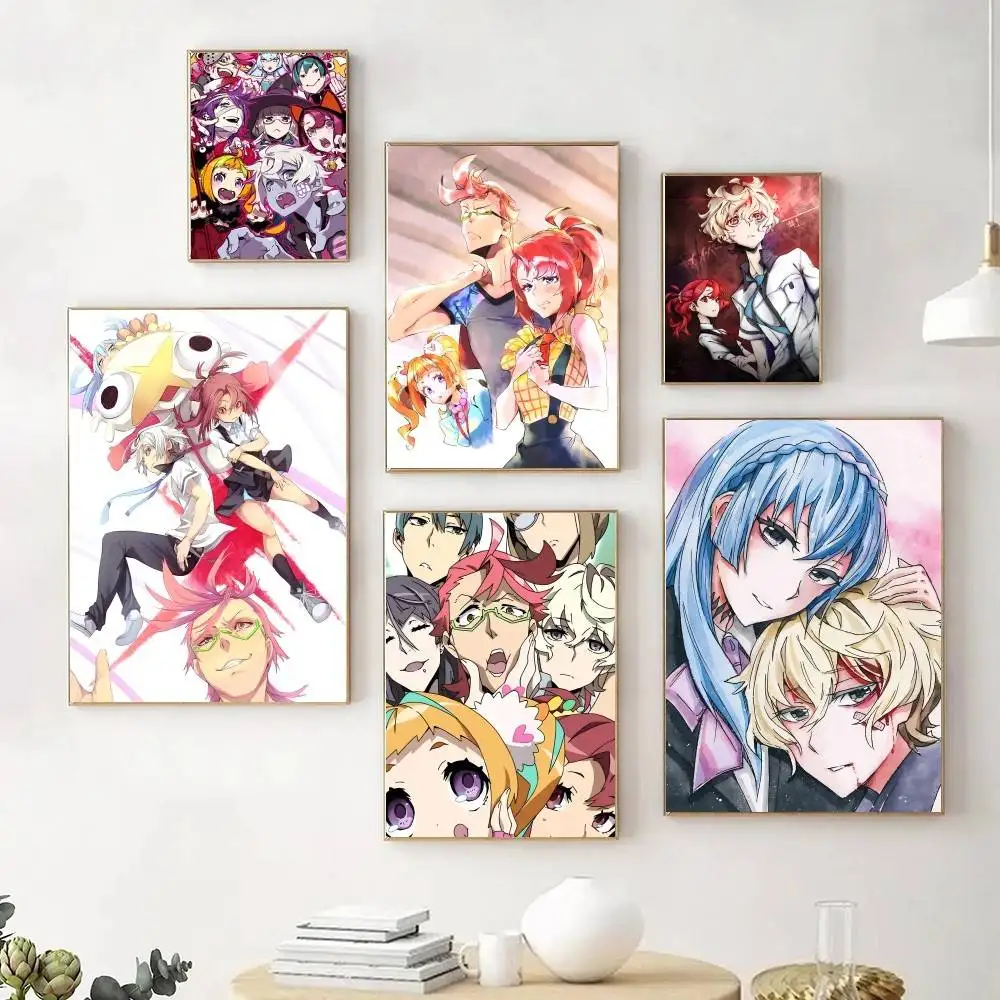 Классический мультфильм K-Kiznaiver аниме постеры необычные наклейки на стену для гостиной, бара, украшения, настенный декор