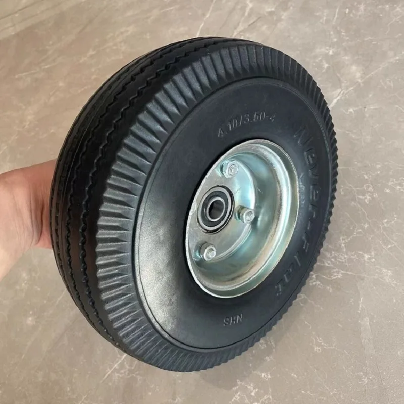 durable-polyurethane-no-deflate-10-inch-3504-wheel-for-hand-pulled-carts-warehouse-carts-eco-process-surface-treatment