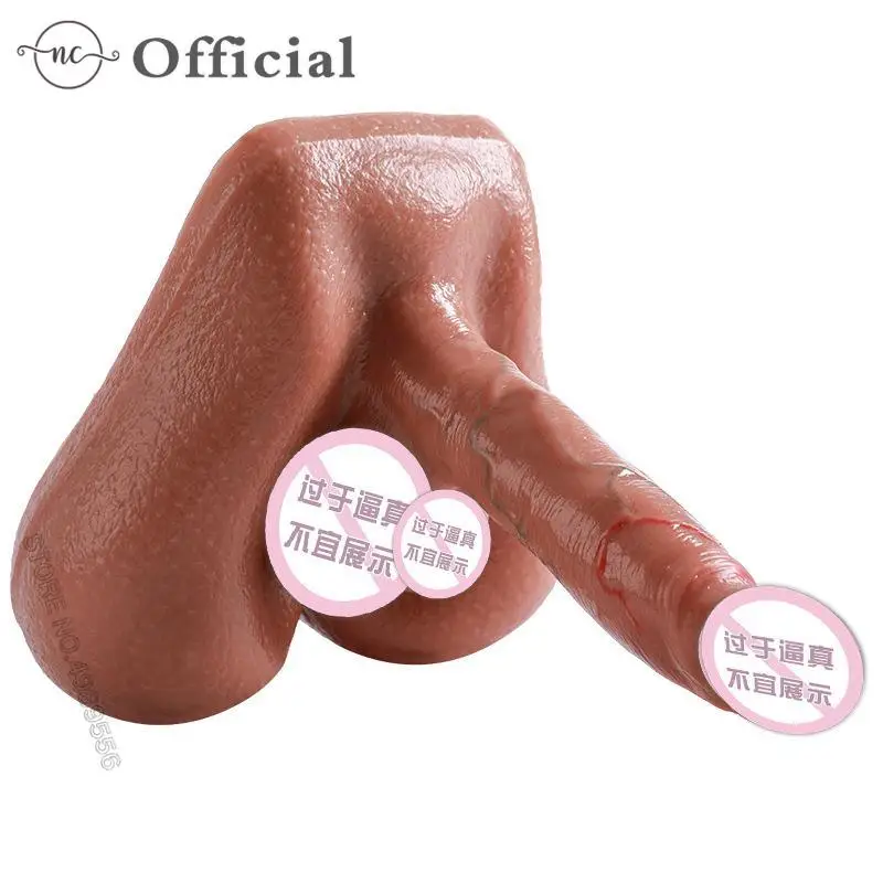 

Realistic Silicone Male Torso Long Penis Half Body Artificial Big Dildo Sex Doll Women Masturbation Adult Dick Lovetoy Gay Ass