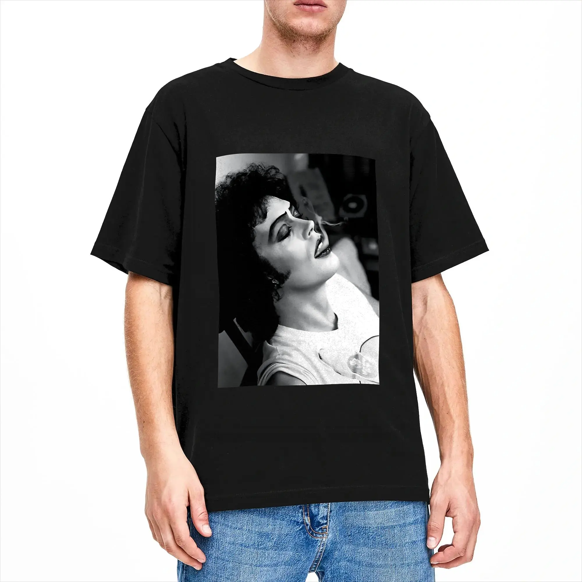 Frank N Furter  T Shirt Beach  Fashion T Shirts Pure Cotton O Neck Plus Size Tees Short Sleeves Street Style Tshirt