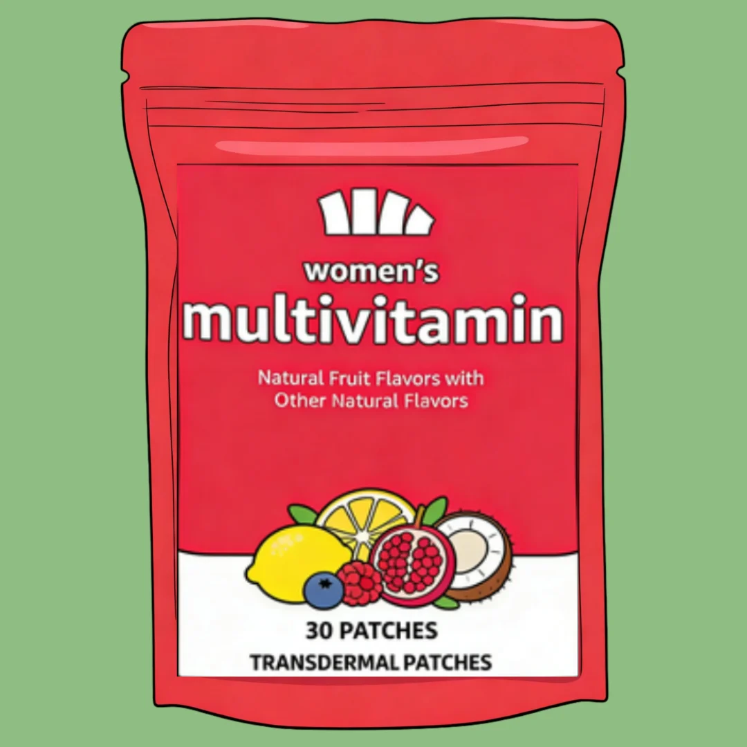Womens Multivitamin Transdermal Patches For Women To Support Hormone Balance, Energy, Immunity, Gut Health 30 Patches