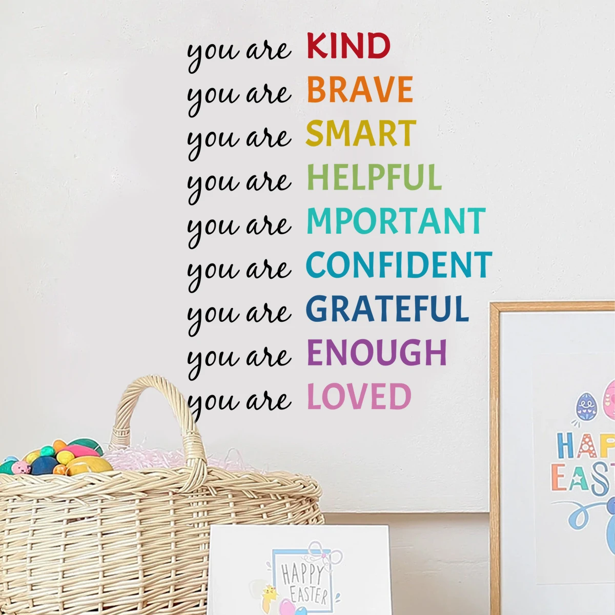 Positive Kid Classroom Wall Picture Inspirational Sticker Education Playroom Motivational Art Wall Sticker Child Bedroom Decor
