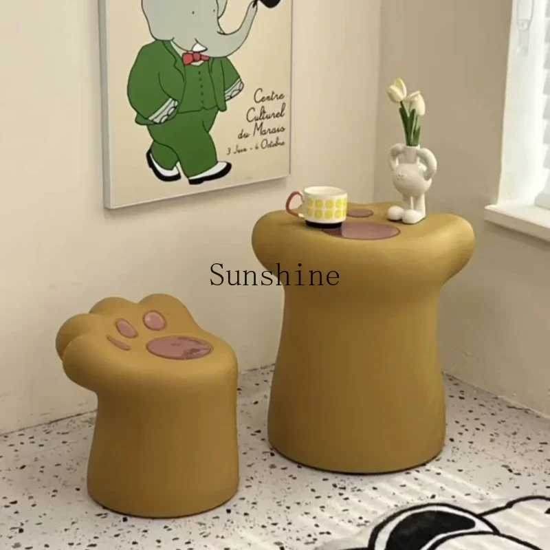 

Living room household small table cartoon shoe changing stool low stool