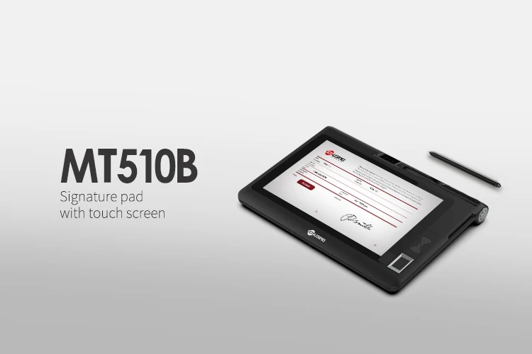 Joyusing Mt510B Electronic 10.1 Inch Lcd Signature Pad Handwriting With Optional Fingerprint Scanner