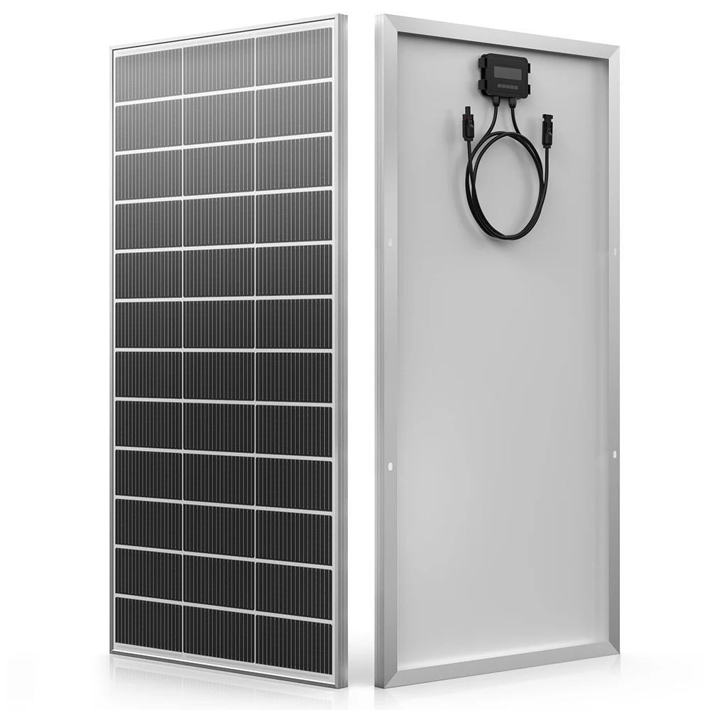RVPOZWER 200W/400W/800W Starre Solarmodule 18BB N-Typ Mono-Zellen 24% Hocheffiziente PV-Module für Haus, Wohnmobil, Ladesystem, Wohnung, Balkon, Outdoor, Off-Grid-Camping