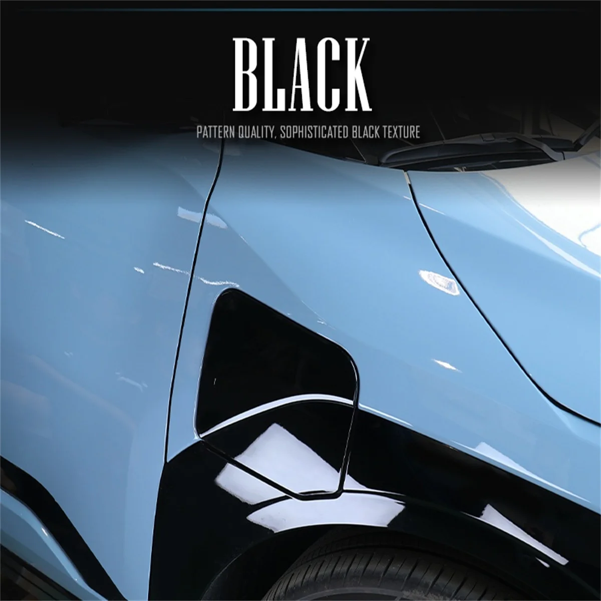 

For Kia EV3 2024 2025 2026 Car Tuning Carbon Fiber Car Charging Port Trim Cover Exterior Accessories