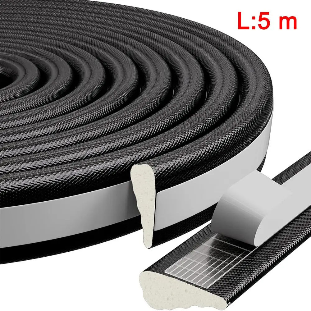 Door And Window Sealing Strip Sound Insulation Self-adhesive Filling Winter Warm Weather Strip Self-adhesive Foam Sealing Strip