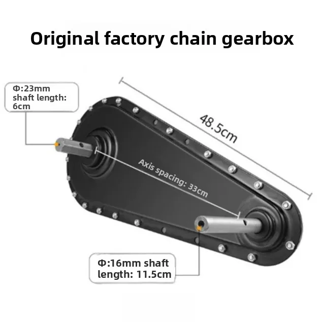 Engine Gearbox for Micro Tiller, Rotary Tiller Scarifier Chain Box, Agricultural Replacement Base Part
