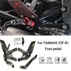 MTKRACING For YAMAHA YZF-R1 2015-2024 Rear Sets Heighten Pedal Adjustable Rearsets FootPegs Shift Lever Brake Kit