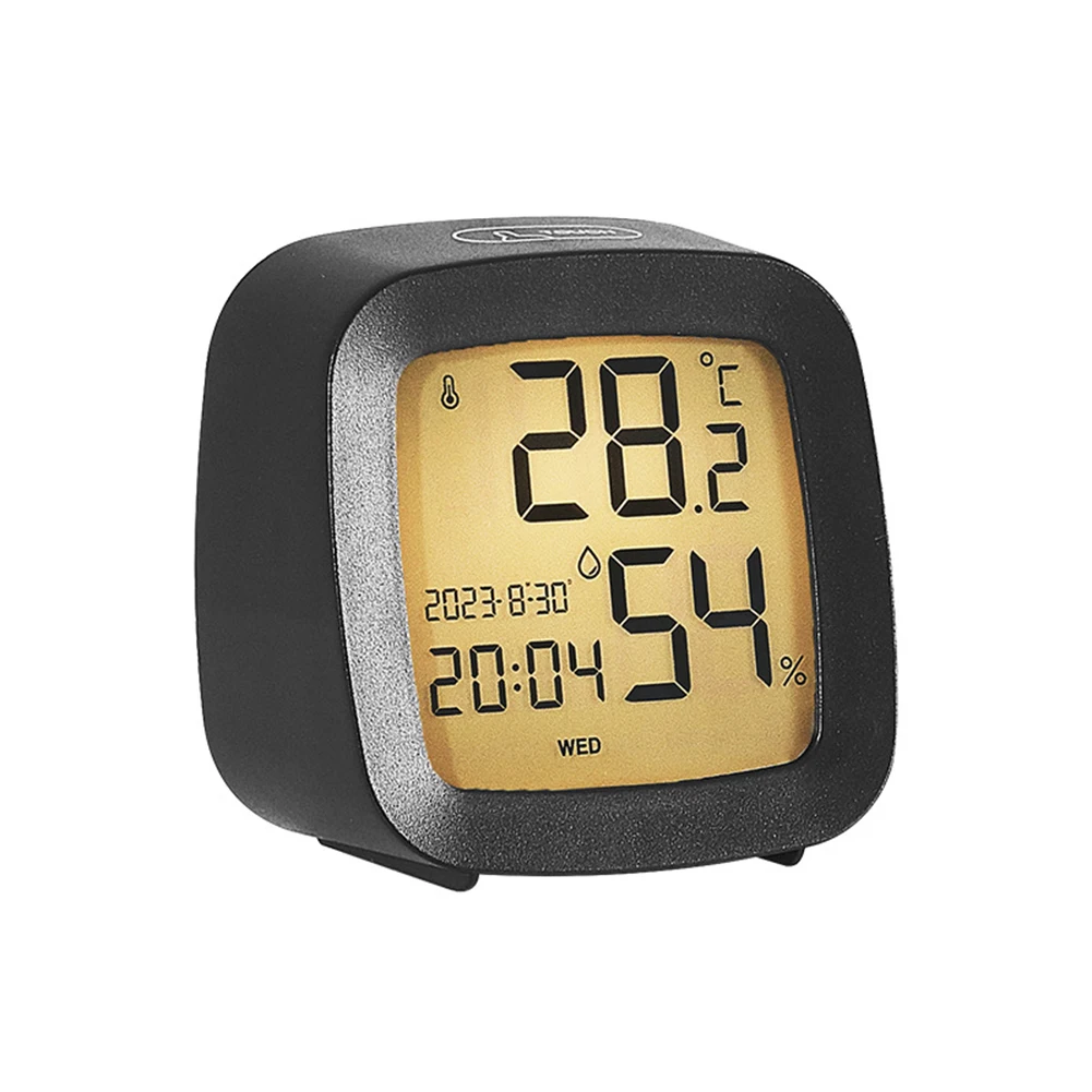Nighttime Use As Shown LCD Alarm Clock Voice Activated Backlight Clock Temperature Humidity Monitor Temperature In Celsius