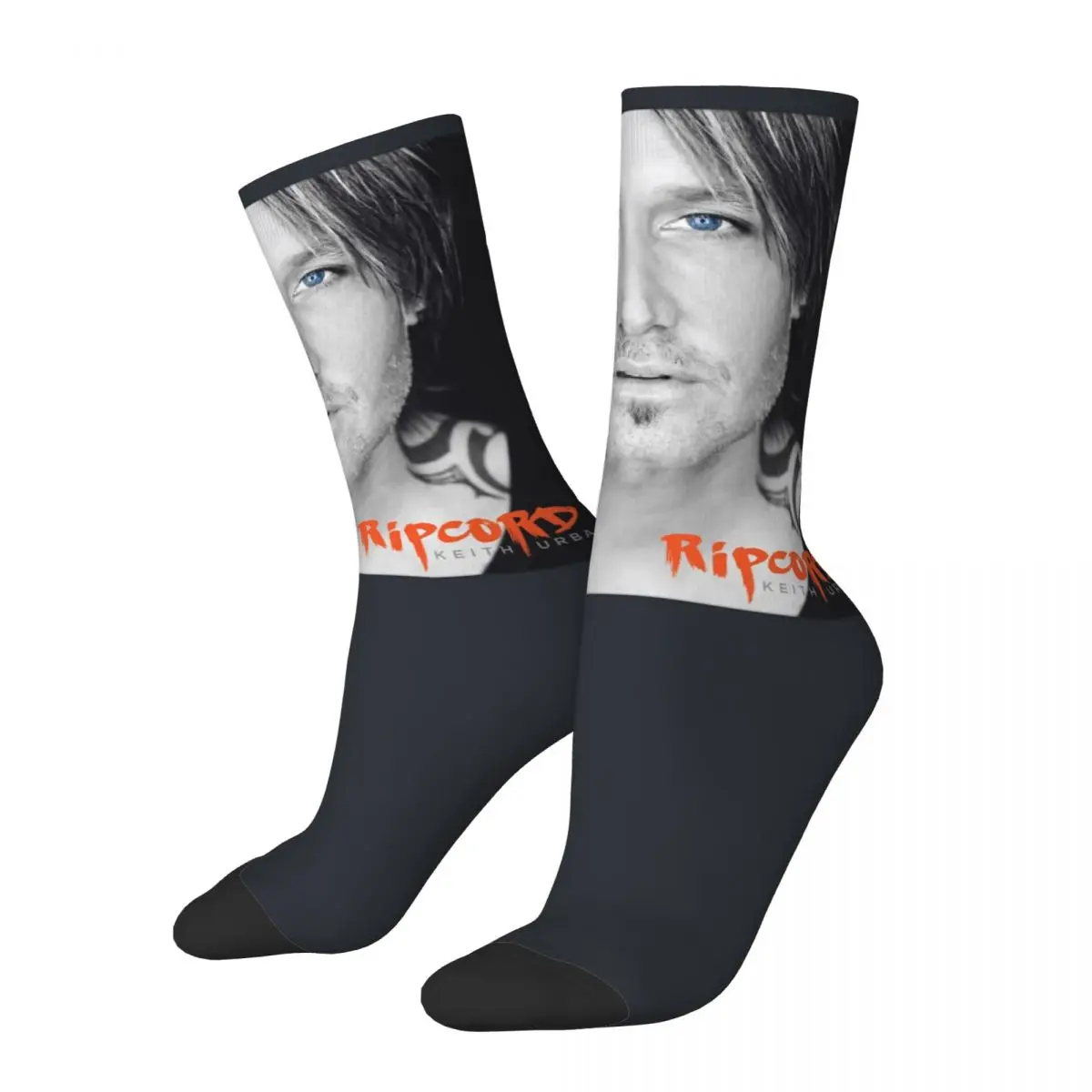 Funny Keith Urban Ripcord Sock for Men Hip Hop Quality Pattern Printed Boys Crew Sock Casual Gift official-website tops fugees