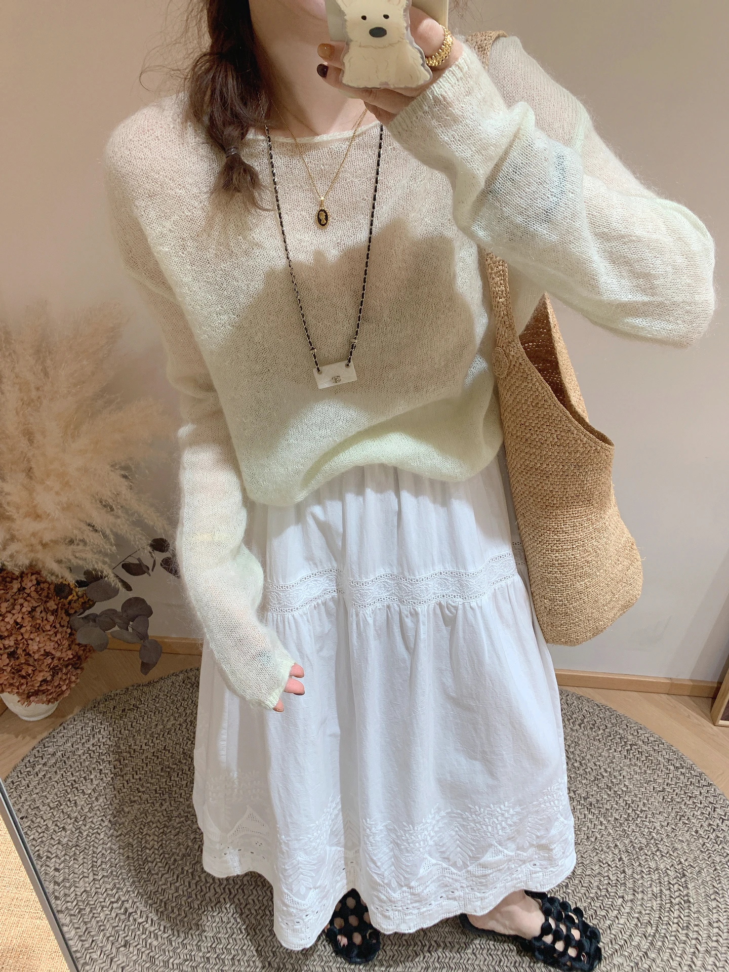 

Spring New Lazy Sle Women's Knitted Sweater Thin Long Sve round Ne Loose Fit Camere Soft Comfortable Stretchy Top