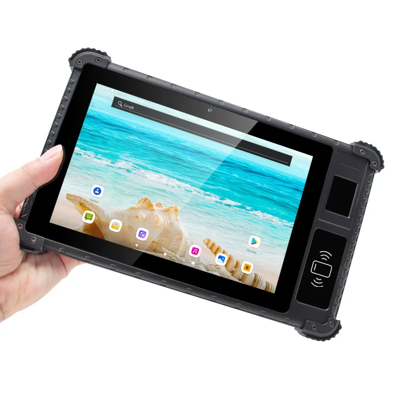 

UTAB R817 8-Inch Industrial Rugged Android Tablet IP65 Waterproofness Fingerprint Scanner Front NFC Reader 4G WiFi Touch Screen