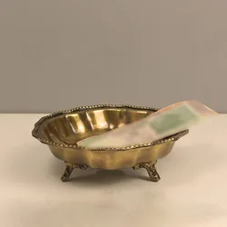 European Brass Storage Tray Handmade Living Room Desktop Nut Snack Trays Bedroom Mini Jewelry Organizer Creative Home Decoration