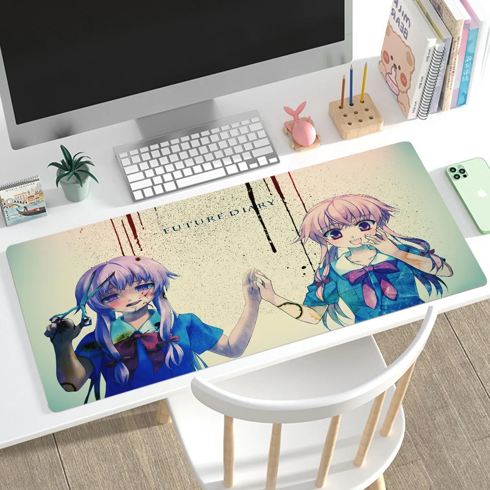 

Mirai Nikki Mousepad Mouse Mat Desk Mat With Pad Gaming Accessories Prime Gaming XXL Keyboard Pad Padding Mat