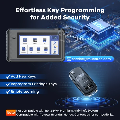 Imagen 2 del producto Herramientas profesionales de diagnóstico para automóviles THINKCAR MUCAR VO6, todos los sistemas, 28 reinicios, escáner OBD2 automático sin vida, lector de códigos, programación de llaves