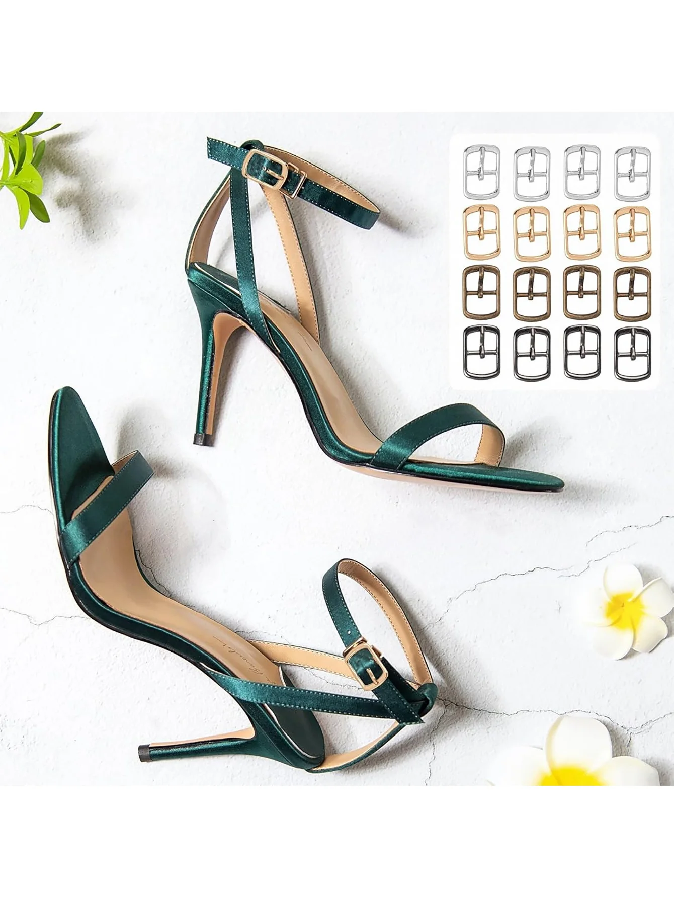 10PCS Moda Metallo Singolo Perno Spille Fibbie Rullo Regolabile Diapositiva Hardware per Scarpe Borse Cinture In Pelle Rullo Multiuso