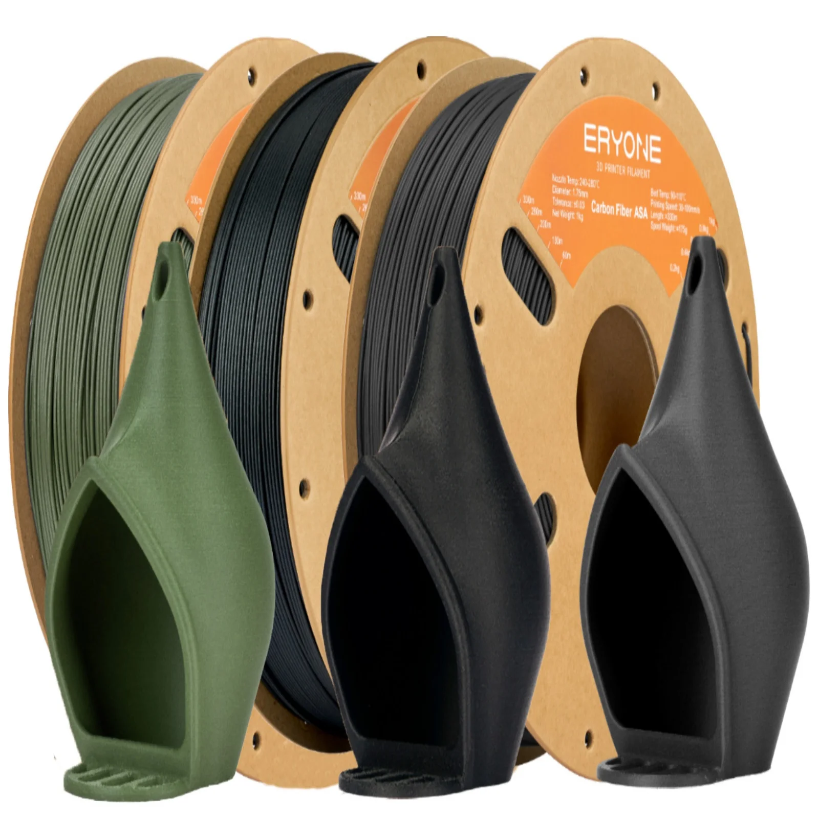 ERYONE 1KG ASA Carbon Fiber Premium Filament 3D Print,Multicolor Available,asa carbon fiber filament,Suitable Outdoor,1KG/Spool