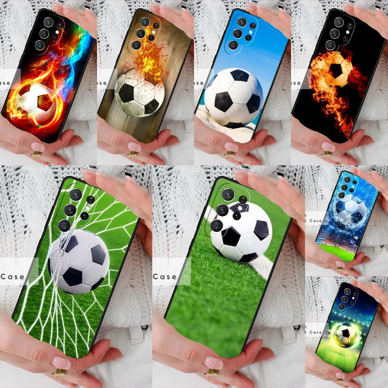 Soccer Ball Football Futbol Phone Cover Case for Samsung Galaxy S26 Ultra S20 FE Note 10 S24 S23 S21 S25 Plus S22