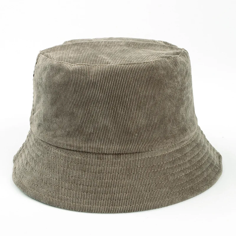 Personalisierter bedruckter Corduroy-Bucket-Hut mit Logo, Unisex, schlichte, einfarbige Kappen, Hip-Hop-Gorros, Panama-Hut für Herren und Damen, Strand- und Angelhut – Detail 14