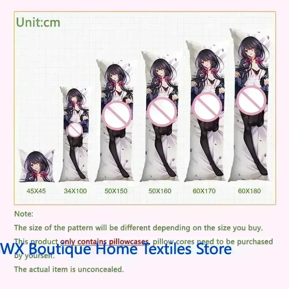 الأزرق الأرشيف Dakimakura أنيمي Sunonara Syunn وسادة حالة العناق.. Peachskin الفراش غطاء الوسادة
