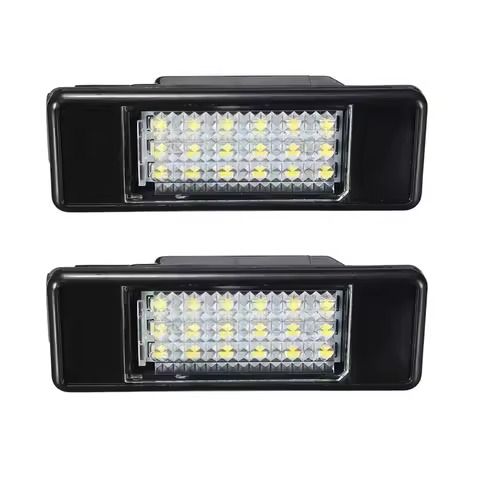 2x For Peugeot 106 207 307 308 406 407 508 For CITROEN C3 C4 C5 C6 C8 Car Rear 18 LED SMD License Number Plate Light Lamp 6000K