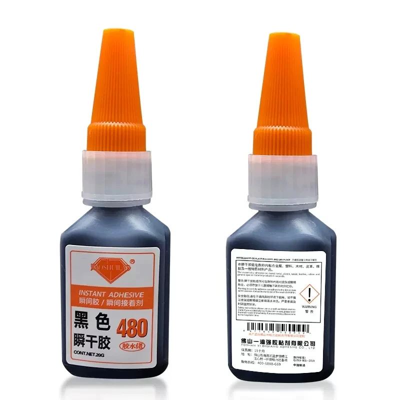 20g Instant Glue Black Quick-drying 480 Universal Strong Adhesive for Stone Ceramic Tile Metal Plastic Stainless Welding Steel