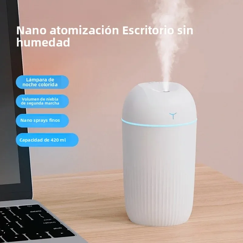 Mini humidificador USB portátil pequeño J Six Six escritorio Oficina hogar silencioso humidificador de aire