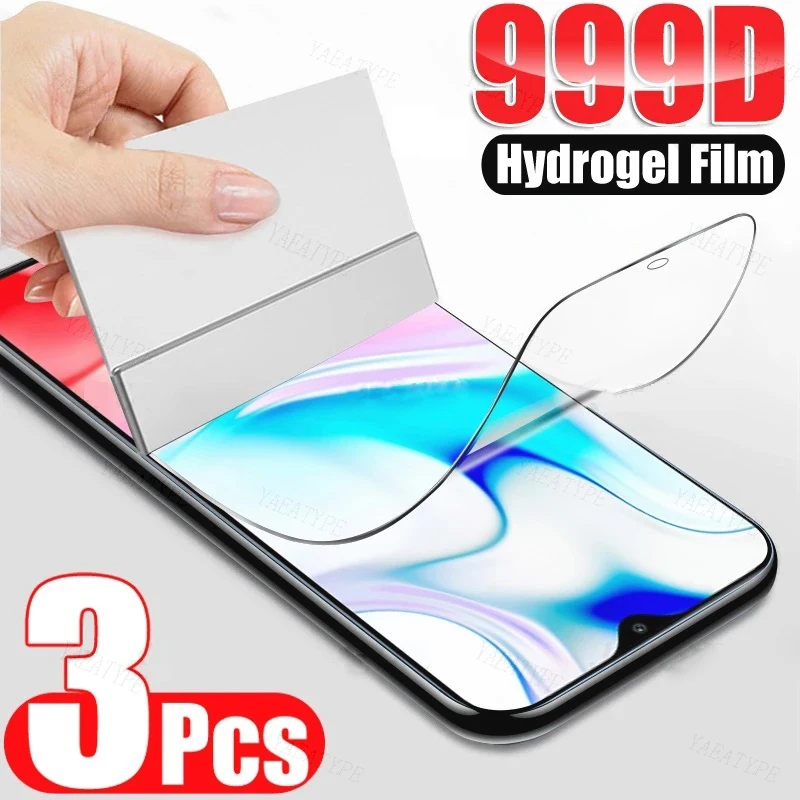 Защитная пленка для Xiaomi Mi Max 2 3 Mix 2 2S 3, Гидрогелевая пленка для Xiaomi Mi 9, 8, A2, A3 Lite, SE Pro 9T, A1, Защитная пленка для экрана Play, 3 шт.