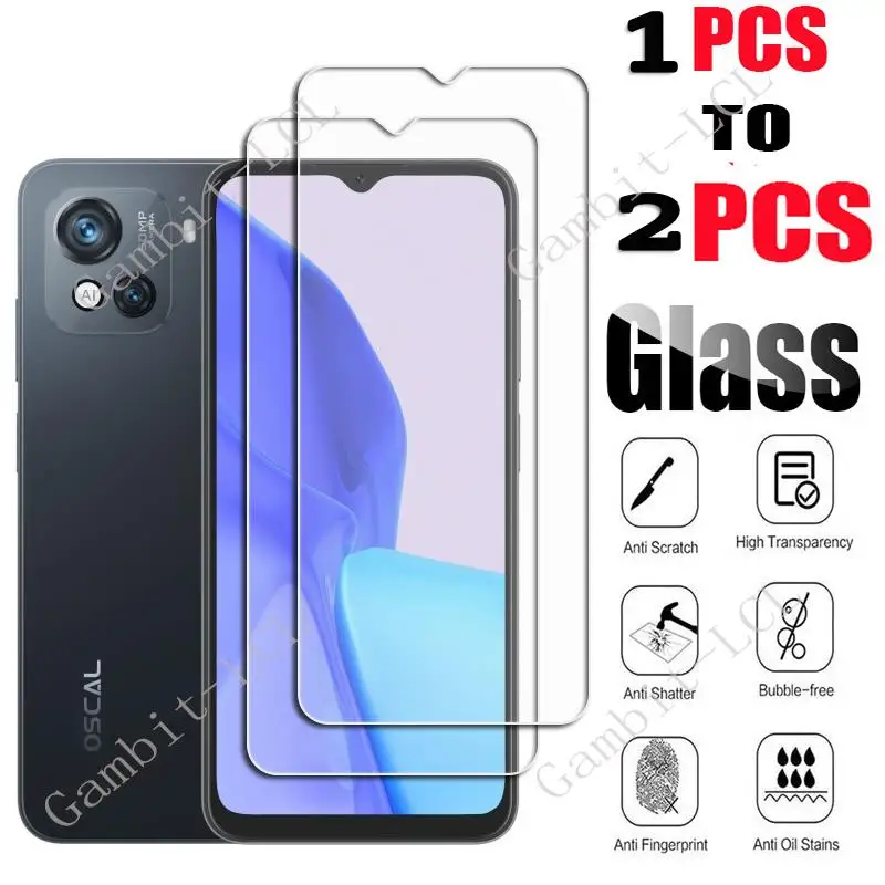 1-2PCS For Blackview A50 A52 A55 Pro A60 Plus A70 A80s A80 A85 A90 A95 A100 Oscal C80 C60 Screen Protective Tempered Glass Film