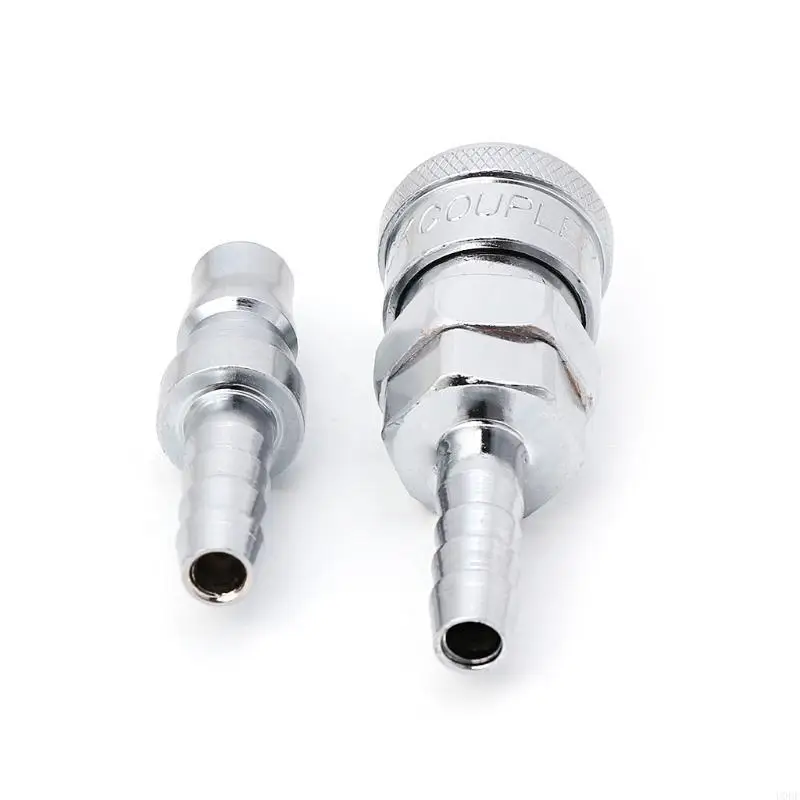 2 Pcs 8mm Pneumatic Air Line Hose Quick Release Coupler Connectors Compressor