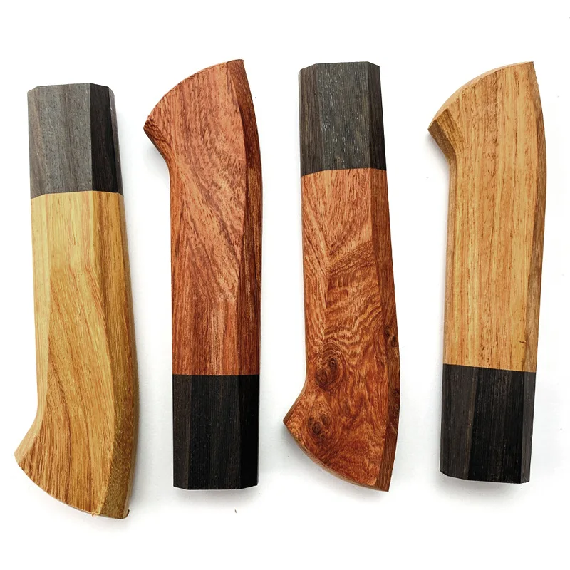 

Sashimi Shank Japanese Style Octagonal Handle for Folding Tool Handle,Huanghua Pear+Bloodwood