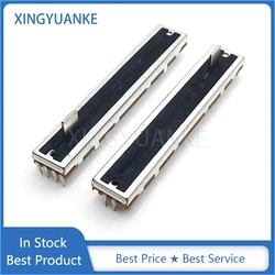 2PCS SC609G Mixer Fader B10K A10K Dual Channel 88MM Slide Potentiometer B10KX2 A10KX2 Length 8.8cm Travel 60mm 6-Pin Handle 8mm
