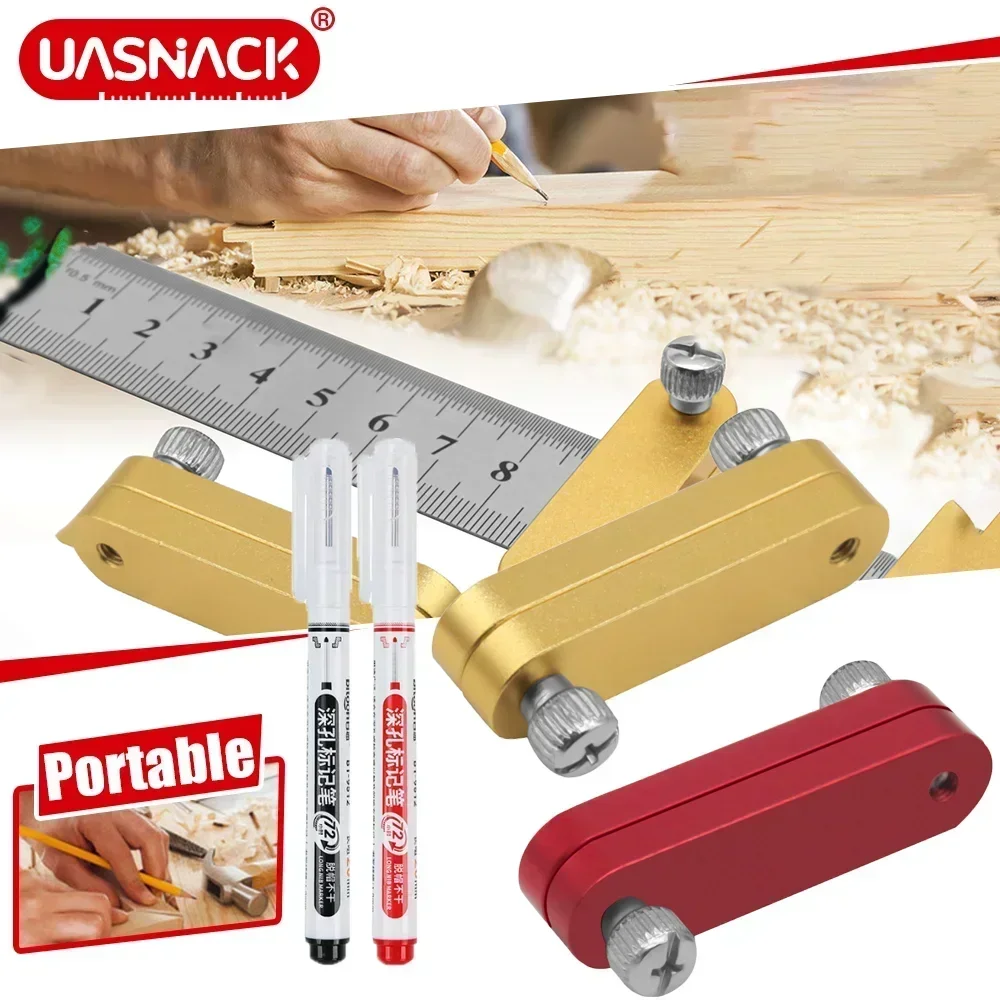 

Steel Ruler Positioning Block Woodworking Adjustment Angle Scriber Line Marking Gauge Ruler Locator Carpentry Measuring Tools