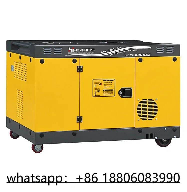 15KVA air-cooled V-twin cylinder die·sel engine driven small silent die·sel generator