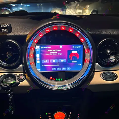 Sliver Carplay 안드로이드 차량용 플레이어 멀티미디어 BMW Mini Cooper CIC 시스템 2007 2008 2009 2010 2011 2012 2013 R56 R57 R58 R60