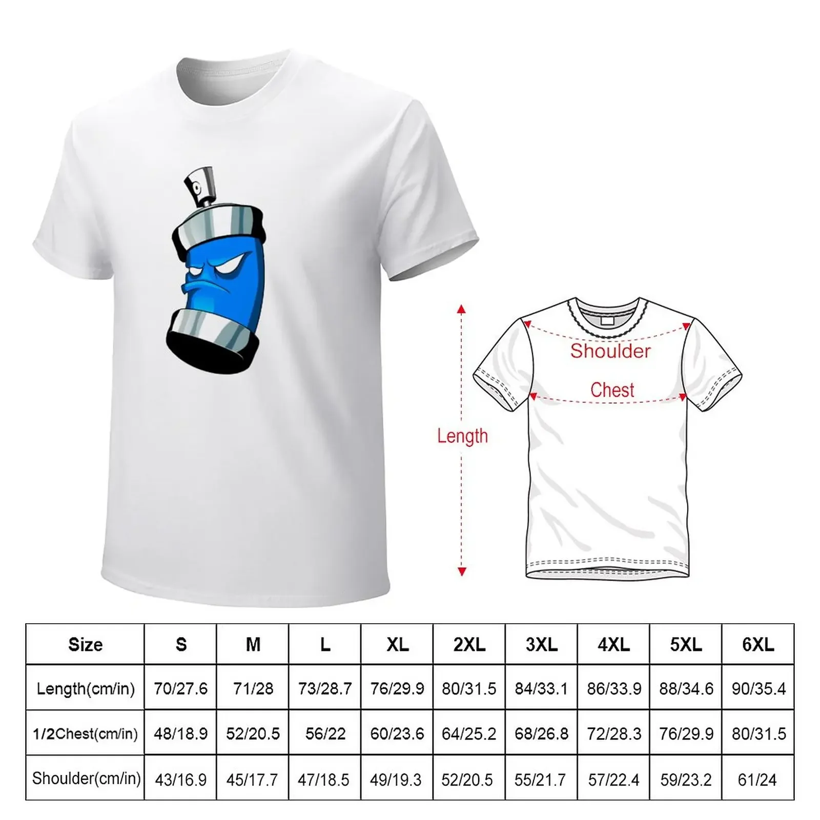 Spray can T-Shirt plus size tops summer top slim fit t shirts for men