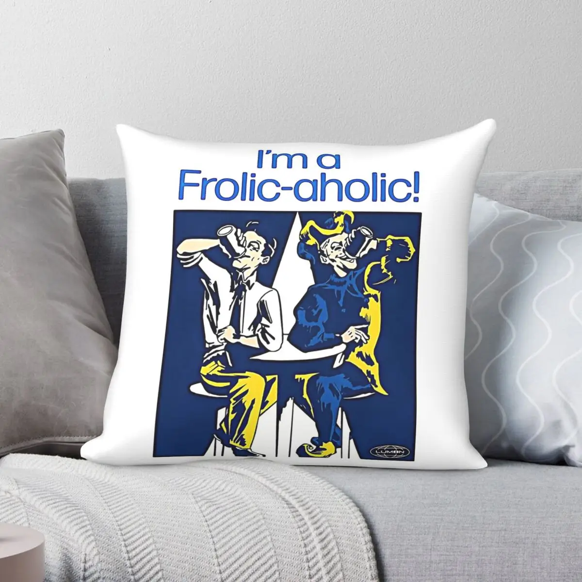 Frolic Aholic Severance Lumon Break Room Pillowcase Polyester Linen Velvet Pattern Decor Throw Pillow Case Room Cover Wholesale