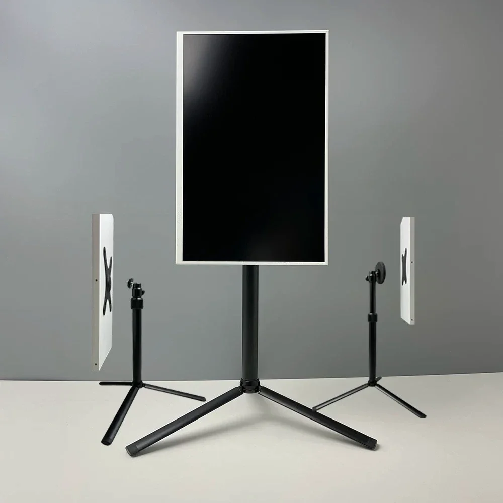 Portable Monitor Stand Riser Magnetic Suction Bracket 12-18 Inch Aluminum Alloy Triangular Base Lowered Lifted Fixed