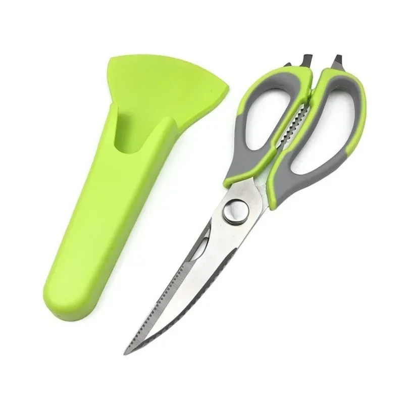 Stainless Steel Multifunctional Kitchen Scissors Household Kitchen Meat Chicken Bone Shears Multifunctional BBQ Cooking Tools