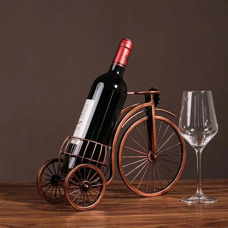 Imagem -04 - Bicicleta Retro Forma Cremalheira do Vinho Bar Mesa de Jantar Suporte de Vidro Uso Duplo Criativo Personalidade