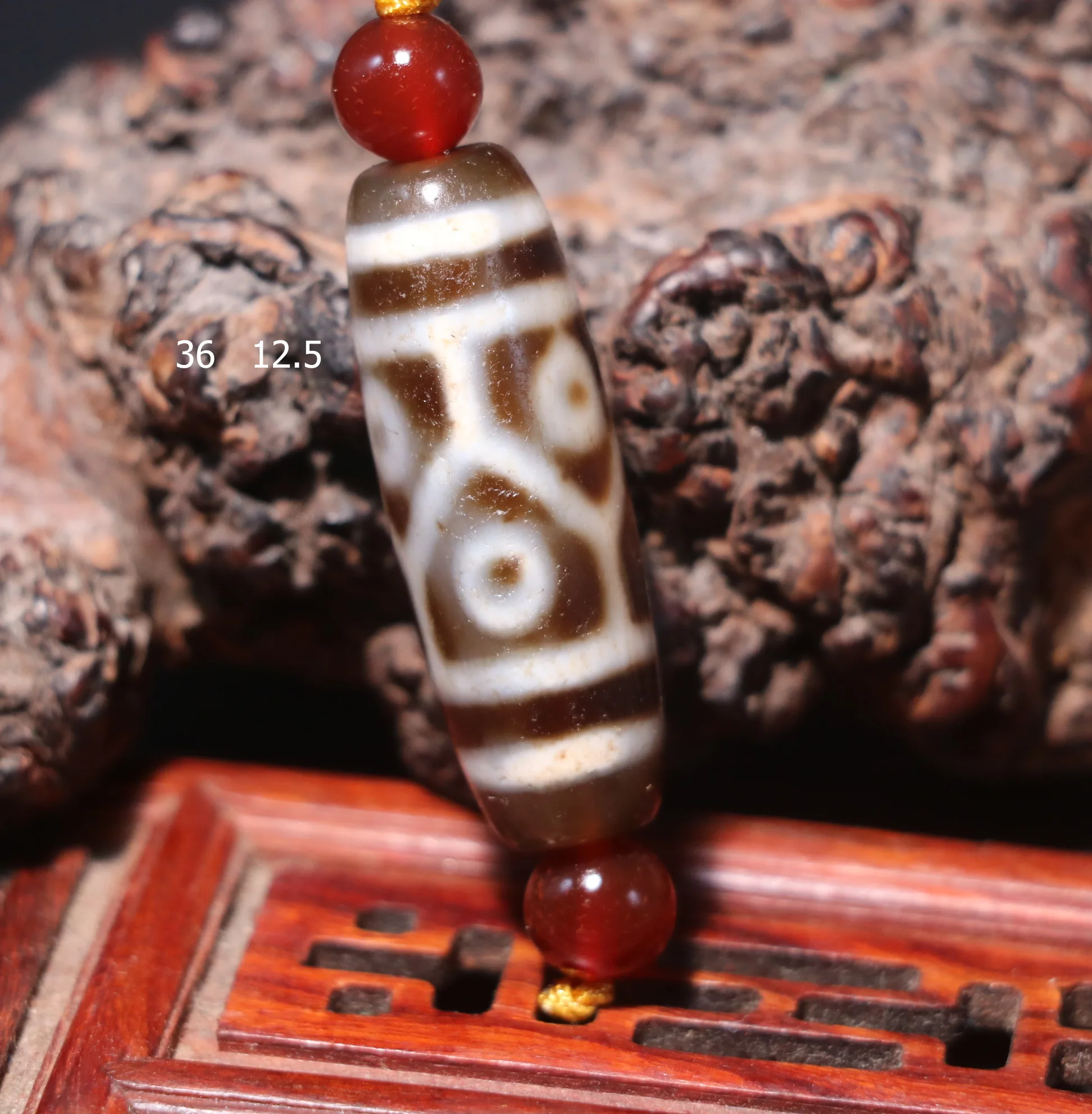 

A Magic Power Energy Tibetan Old Agate 6 Eyed Longevity dZi Bead Amulet Fit For Bracelet Talisman Treasure Timestown Top