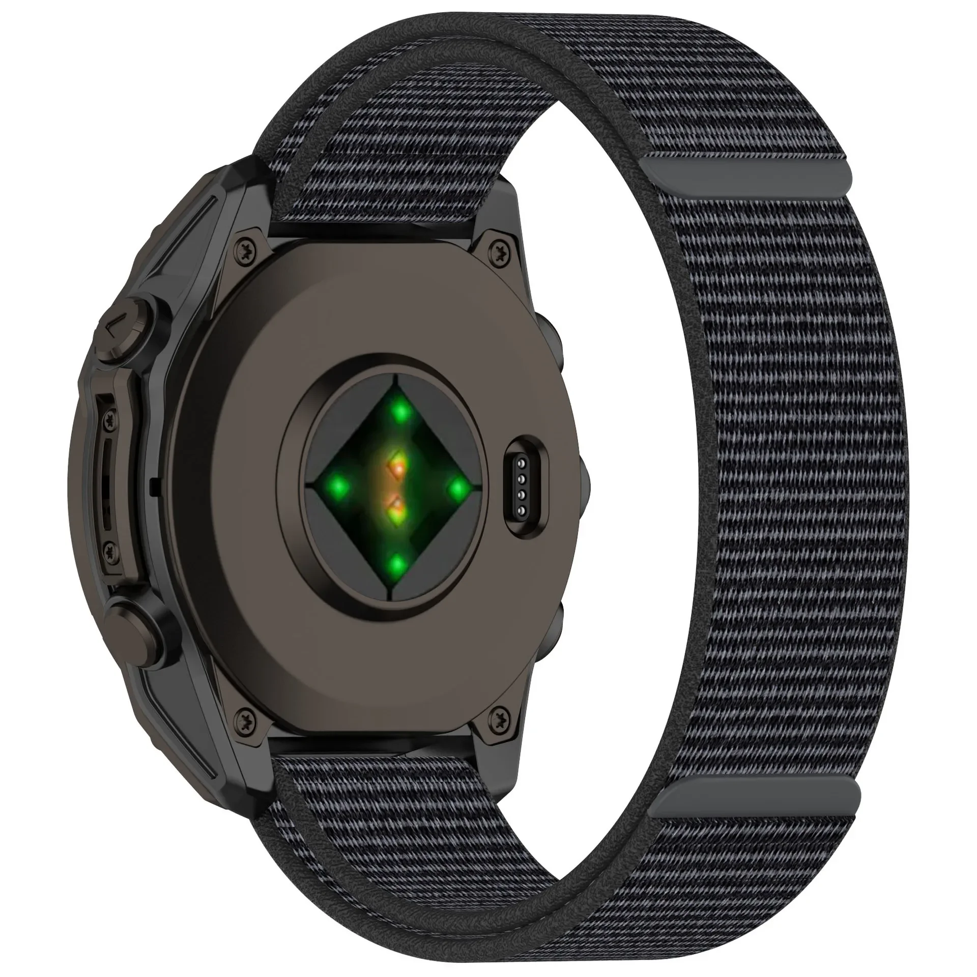 20mm 22mm 26mm Armband für Garmin Fenix E 8 47mm 51mm 7 7X Pro/Enduro 3 2 Schnellverschluss Hakenschlaufe Nylon Sportband 965 955 945 935 – Detail 7