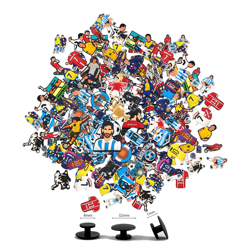 

8-224 шт. подвески для обуви с футбольным мячом и спортивной тематикой | Пряжки из ПВХ своими руками для обуви, сумок и браслетов | Сувениры для детской вечеринки и декоративные подарки