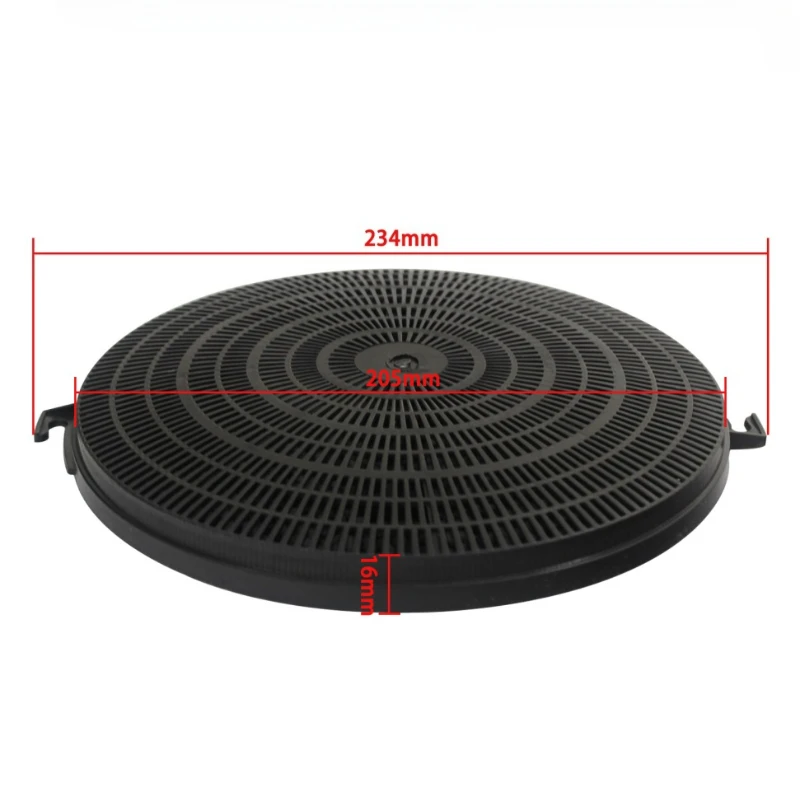 205x234mm Range Hood Activated Carbon Filter for Kitchen Wall Mount Ductless Ventilation Replacement Charcoal Cooker Vent Filter