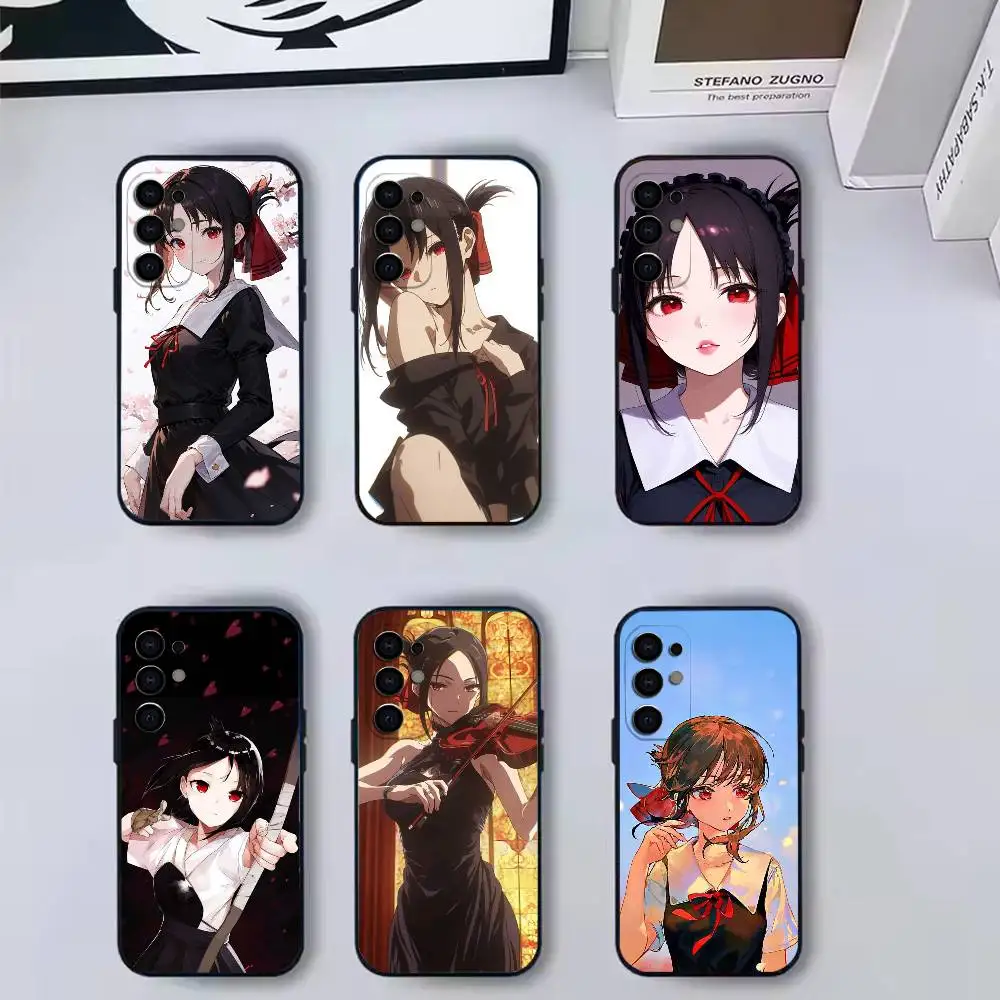 K-entry-level anime K-Kaguyafan  Phone Case For Samsung S 25,24,23,22,30,21,10,9,Ultra,Plus,Lite,FE,4,5 G Black Silicone Case