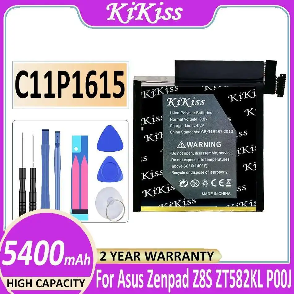 

Аккумулятор для ноутбука 5400 мАч C11P1615 для Asus Zenpad Z8S ZT582KL P00J 0B200-02410000, хорошая низкая температура